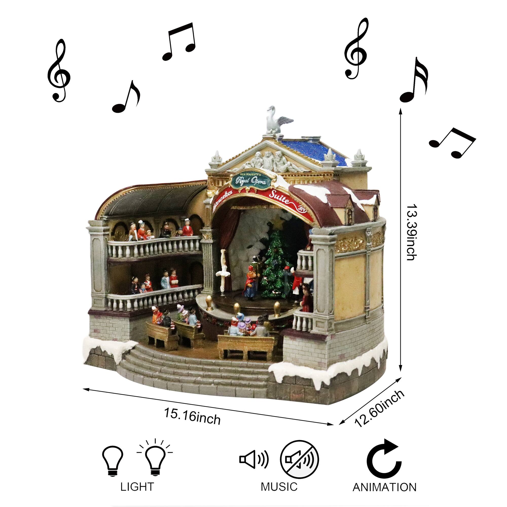 Moments in Time 13.4” Animated Opera House Décor